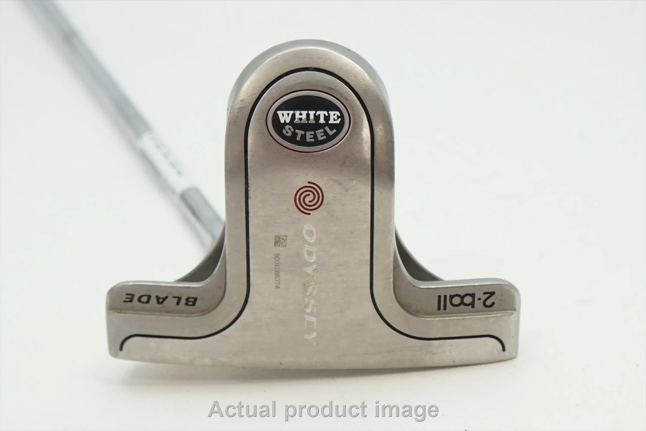 Odyssey White Steel 2-Ball Blade 34" Putter Good Rh 0991851 3 Odyssey White Steel 2-Ball Blade 34" Putter Good Rh 0991851